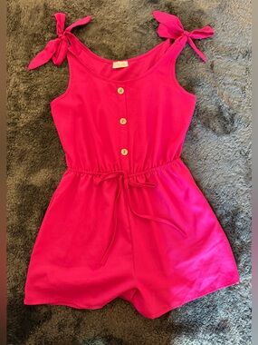 Comfy & Cute Fuchsia Romper
